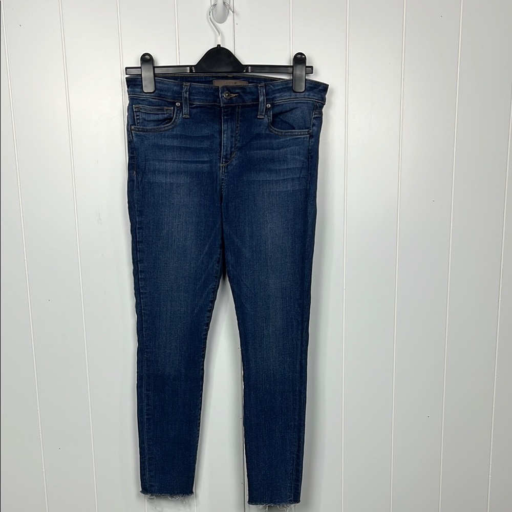 Joe’s “Jackie” Womens Jeans 29 Dark Wash Skinny Crop Button/Zip Fly Pockets EUC